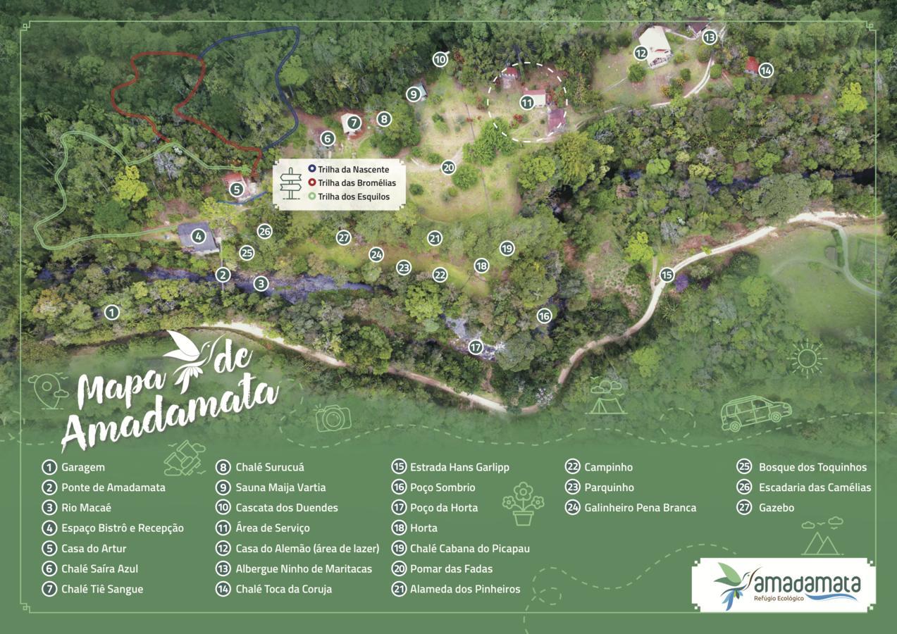 Hotel Refugio Ecologico Amadamata Nova Friburgo Esterno foto